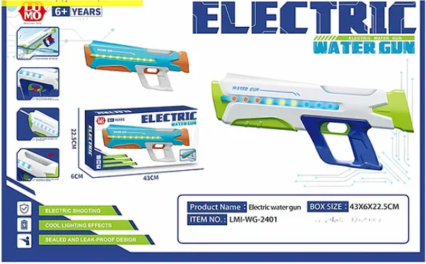 Electric water gun automatic water spray high pressure water play gun toy