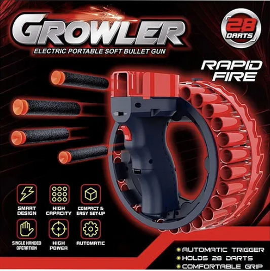 Growler Electric Portable Soft Bullet Gun Toys For Kids | Fun Educational Learning Kids Toys | Outdoor Sports Toys Multicolor