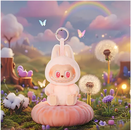 Cute Labubu Have a Seat Vinyl Plush Keychain Mystery Box Collectible Toy for Kids & Adults 15 cm (Pack of 1 - Color and Design May Vary)