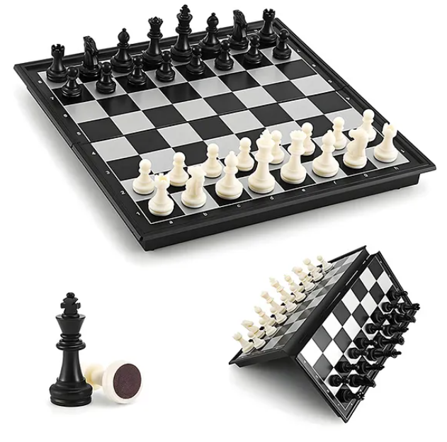 Magnetic Toys For Kids Magnetic Chess Toys For Kids Educational Kids Toys Travel Chess Set With Folding Chess Board Game For Kids And Adults High Quality Foldable Chess Game Multicolor
