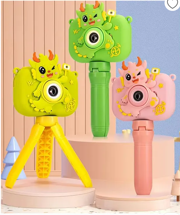 Digital Handy Portable Cute Cartoon Kids Camera Full HD 1080P 2.0 Screen with Inbuilt Games And Tripod Stand (Pack of 1 Color May Vary)