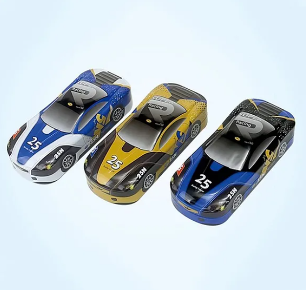 2 in 1 Super Car Metal Pencil Box for Kids Color May Vary