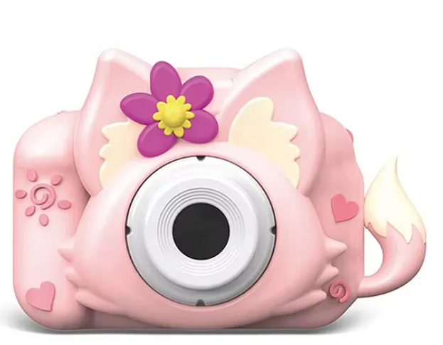 Digital Handy Portable Cute Fox Camera Full HD 1080P 2.0 Screen with Inbuilt Games - Multicolor