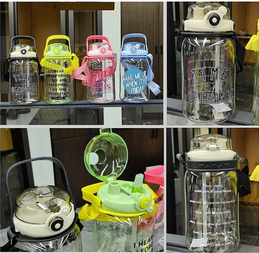Gallon Sipper Bottle 1500 ml (Color May Vary)