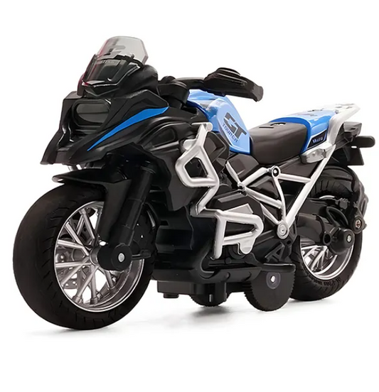 Die cast Motorcycle Bike Toy Scale Model Pull Back Vehicles Also For Car Dashboard Alloy Simulation Superbike With Lights And Sound For Kids And Adults Birthday Gift Toy Car Collection (Pack of 1 Design And Color May Vary)