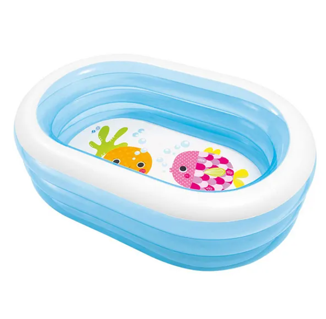 Inflatable Oval Fun Water Pool Swim Water Pool For Kids - Multicolor