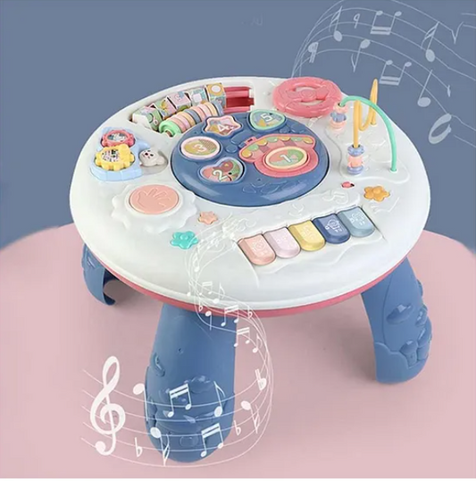 Musical Learning Table Toy Educational Musical Toy With Piano, Musical Activities Light And Sound For Kids And Babies - Multicolor