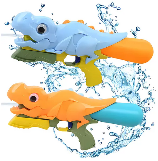 Water Gun Toys For Kids Dinosaur Water Gun Toy Long Range Squirt Guns High Capacity Water Fighting Toy For Outdoors Swimming Holi Toys Summer Kids Toys Holi Pichkari Gun Toys (Pack of 1 Color May Vary)