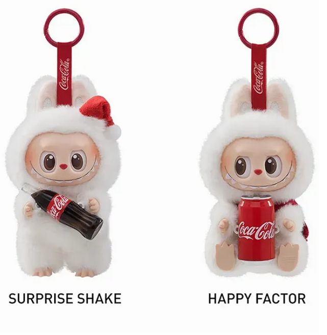 Cute Labubu Cocacola Style Vinyl Plush Keychain Mystery Box Collectible Toy for Kids & Adults (Pack of 1 - Color and Design May Vary)