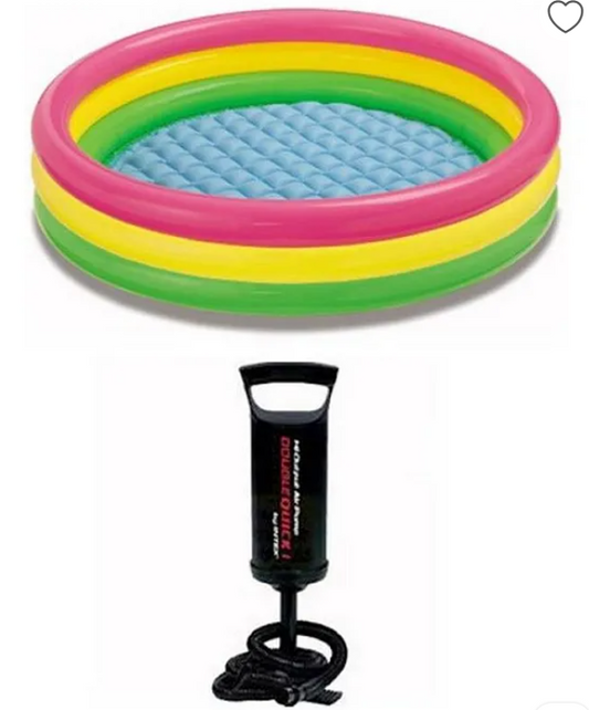 Swimming Pool 5 Feet With Hand Pump - Multi Colour