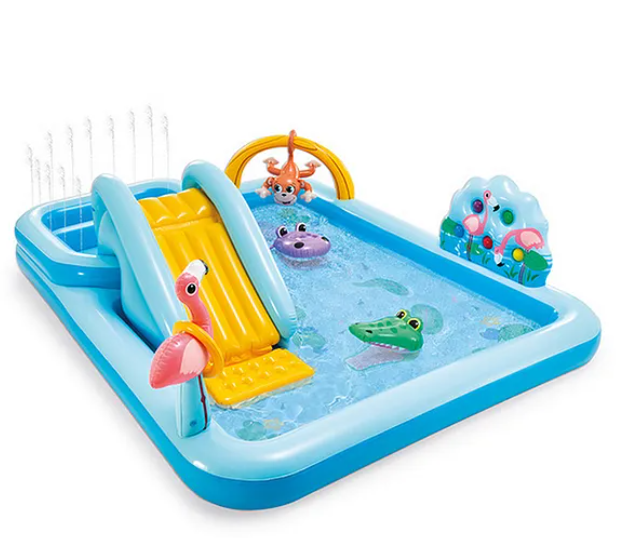 Jungle Adventure Inflatable Play Center Pool - Multicolor