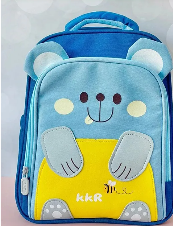 School Bags Cute Honey Bear Theme Backpack For Kids With Adjustable Straps Premium Design Bag For Kids Best For School Picnic Holidays Height 12 Inches