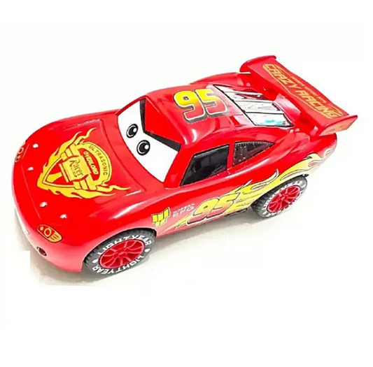 Amazing Mc-Queen Car Pull Back Toys For Kids with Lights And Sounds Die-Cast Racing Metal Cars Toys High Speed And Unbreakable Toy - Multicolor