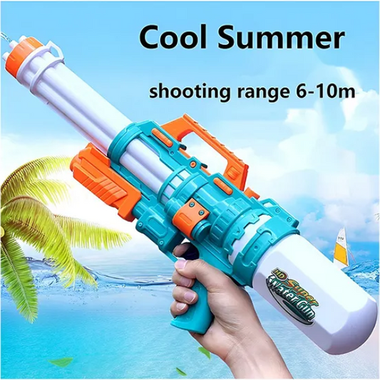 Water Gun Toys For Kids Super Blaster Water Gun Toy High Capacity Water Fighting Toy For Outdoors Swimming Holi Toys Kids Summer Plastic Big Shooting High Power Water Gun Toy (Pack of 1 Color May Vary)
