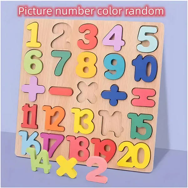 Numeric Wooden Montessori Board Puzzle Game
