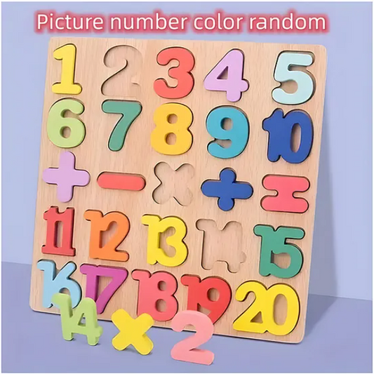 Numeric Wooden Montessori Board Puzzle Game