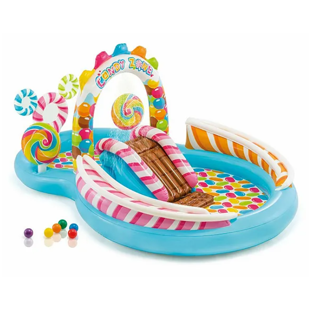 Inflatable Kids Candy Zone Water Play Center Swimming Pool