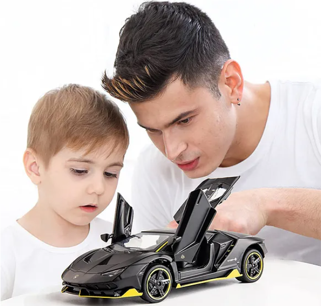 1:32 Scale Metal Lamborghini Diecast Centenario Lp 770 4 Model Car - Black