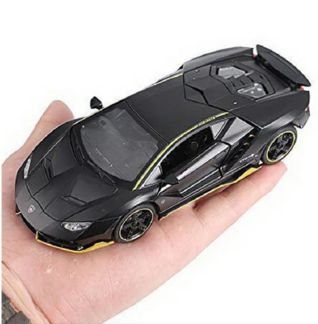 1:32 Scale Metal Lamborghini Diecast Centenario Lp 770 4 Model Car - Black