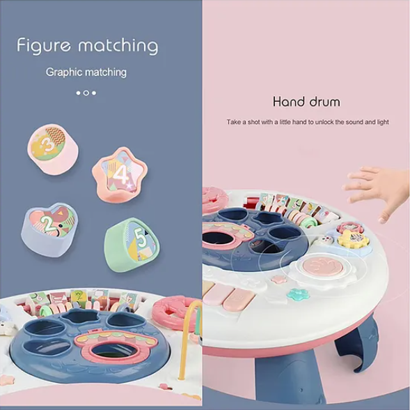 Musical Learning Table Toy Educational Musical Toy With Piano, Musical Activities Light And Sound For Kids And Babies - Multicolor