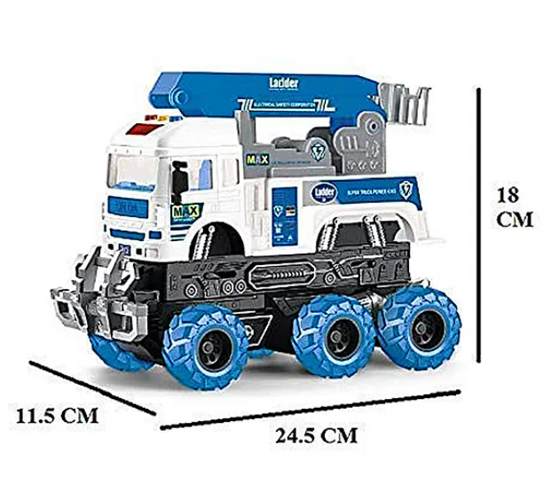 6x6 Friction Safety Truck Toy - Blue