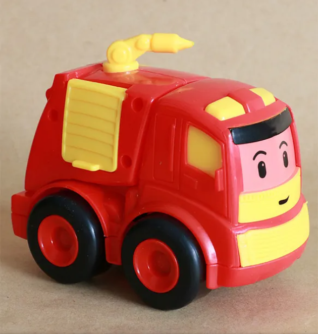 Friction Powered Rescue Team Toy Car Set For Kids 4 pieces - Multicolor