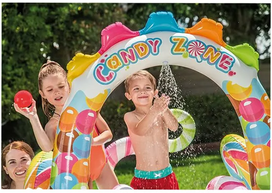 Inflatable Kids Candy Zone Water Play Center Swimming Pool