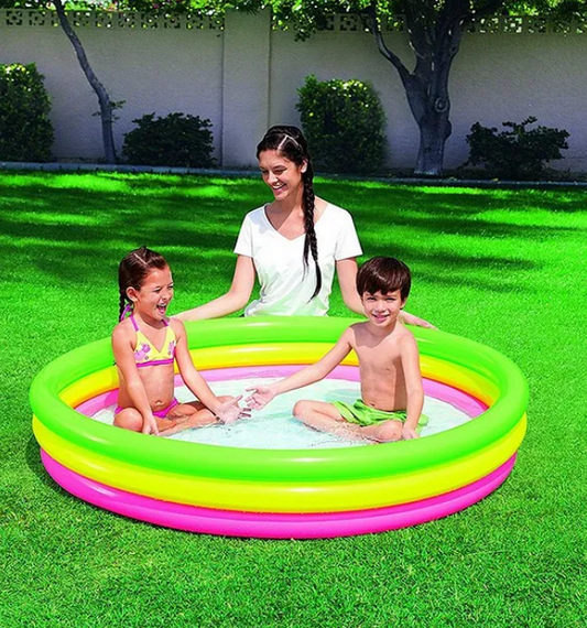 Swimming Pool 5 Feet With Hand Pump - Multi Colour