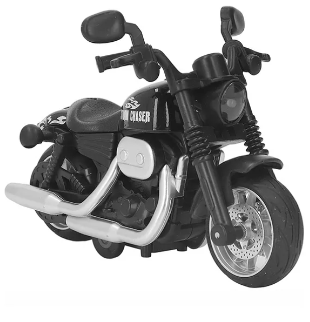1/16 Scale Alloy Die-cast Pull Back Powered Motorcycle Bike
