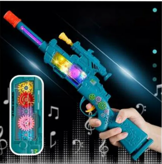 Electric Rifle Gun Toys For Kids With Lights & Music | Fun Educational Learning Kids Toys (Pack of 1 Color May Vary)