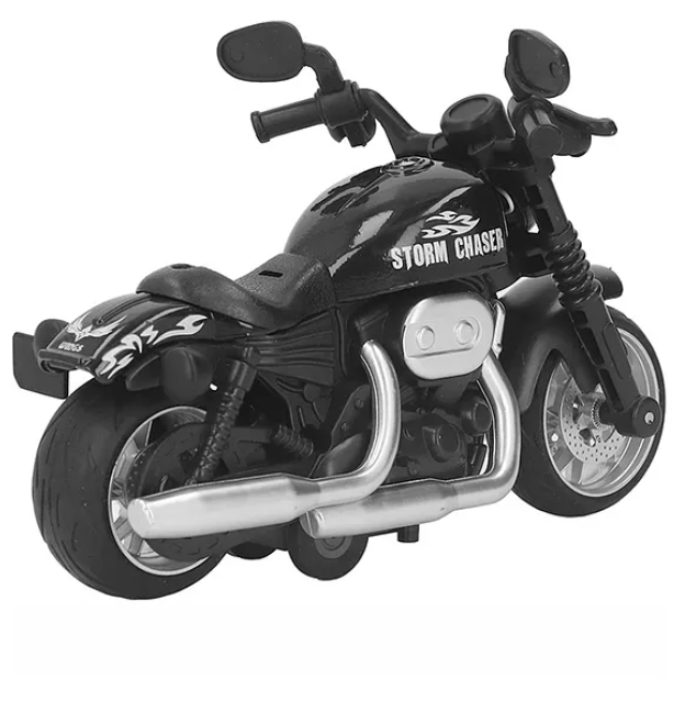 1/16 Scale Alloy Die-cast Pull Back Powered Motorcycle Bike