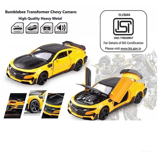 1 32 Chevrolet Camaro Bumblebee Diecast Metal Car