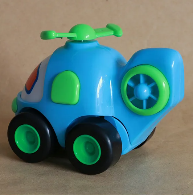 Friction Powered Rescue Team Toy Car Set For Kids 4 pieces - Multicolor