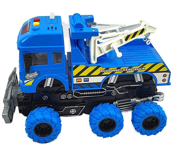 6x6 Friction Safety Truck Toy - Blue