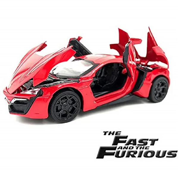 1:32 Metal Lykan Hypersport Models Pull Back Alloy Diecast Car - ( Red/Black/Blue )