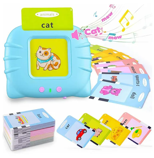 112 colorful Double-Sided Educational Learning Talking Flash Cards Cards 224 Words (Colour May Vary)