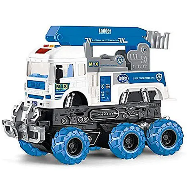 6x6 Friction Safety Truck Toy - Blue