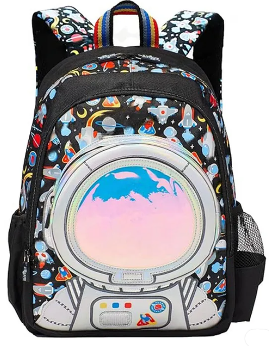 Astronaut Kids Backpack Miniature School Bags for Kids, Bags for Pre-Schoolers, Small Bags for School, Picnic, Travelling Bag for Toddlers Multicolor Height 14 Inch